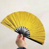 Rave Folding Hand Fan Glitter Holographic Handheld Fan Rave Party Dancing Clap Fan for Festival Club Performance