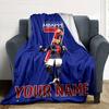 Mbappé Personalized Name Blanket Cozy Customizable Blanket Soft & Cozy for Seaside Sofa Couch Office Chair for All Occasions