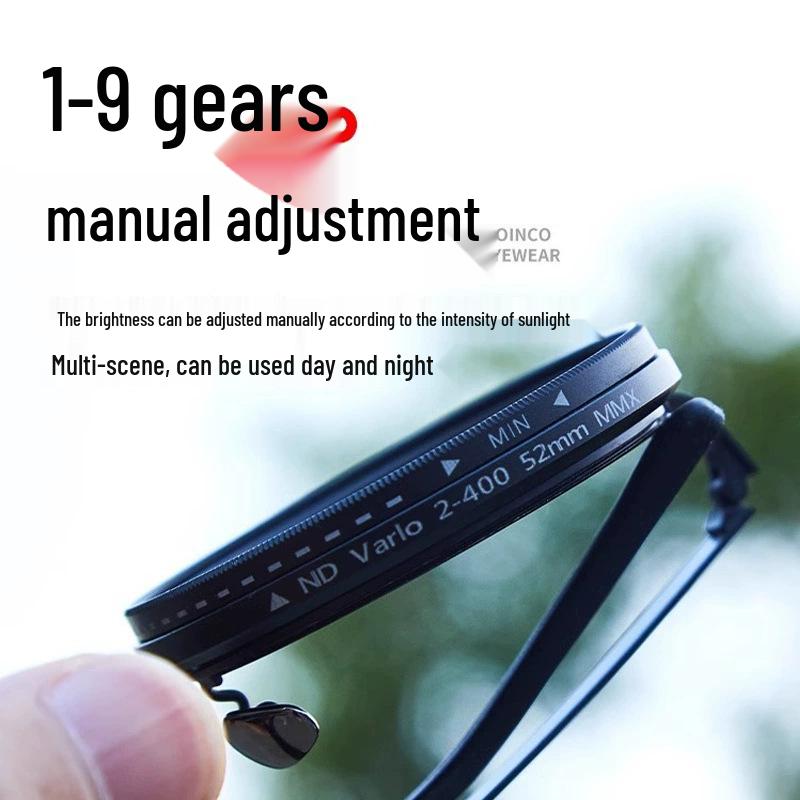 Регулируемые поляризационные солнцезащитные очки ND9: Ручная работа, Светопоглощающий, Унисекс дизайн