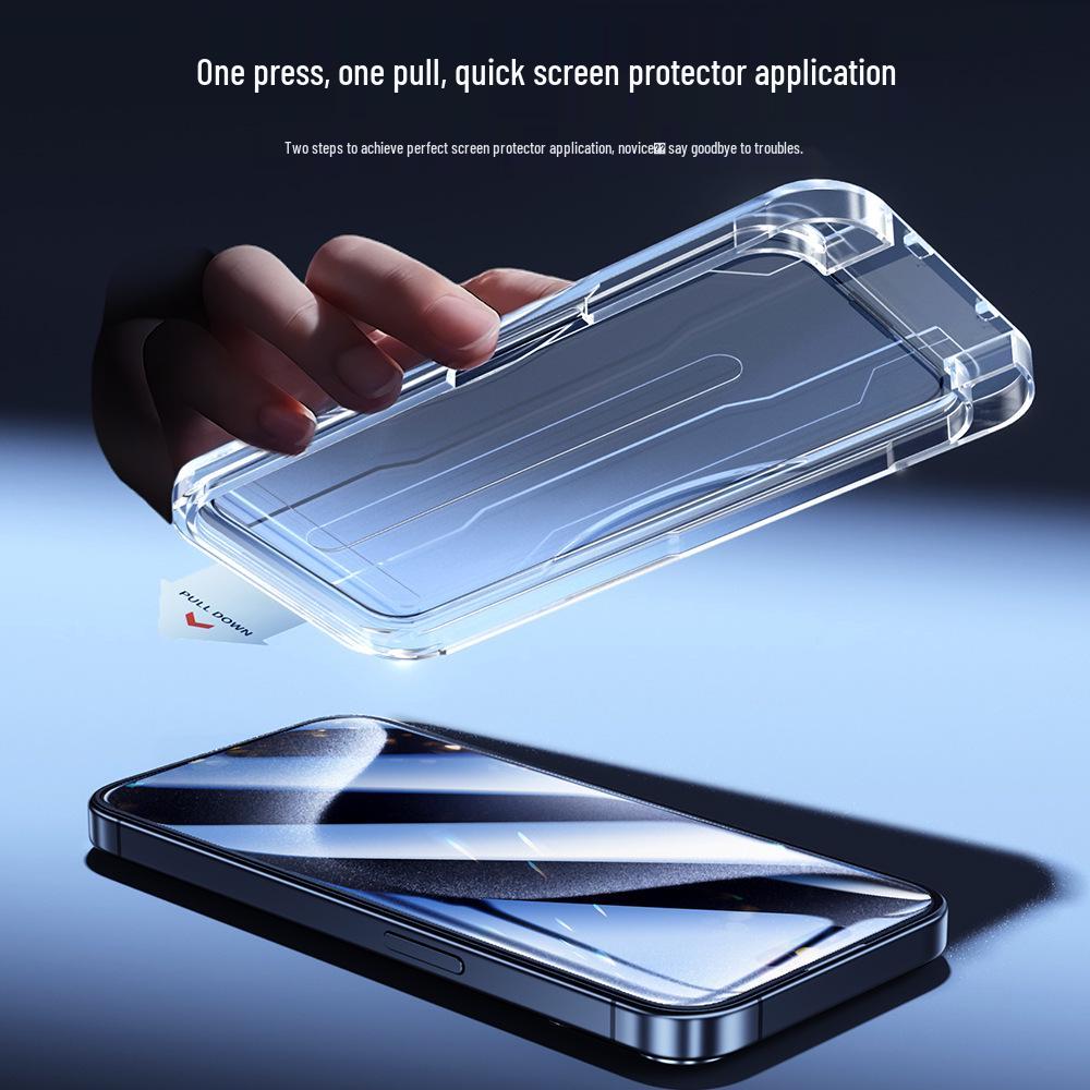 Закаленное стекло Toocki HD с мгновенным нанесением для iPhone 15 Pro Max/14 Plus/13/12