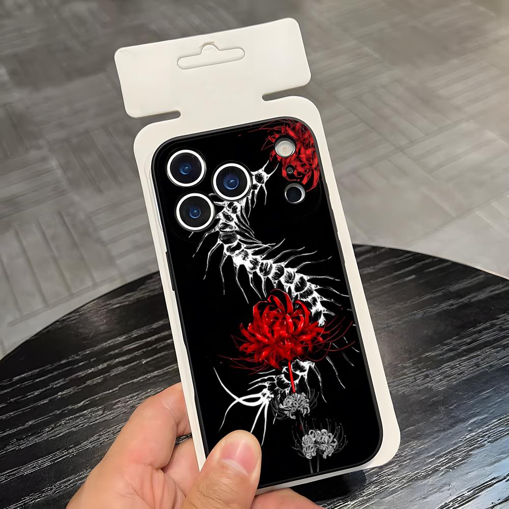 Anime T-Tokyo G-Ghoul Higanbana Phone Case For IPhone 17 Air 16 E Pro Max 15 14 13 Mini 12 Pro 11 Max Plus Black Soft Shell