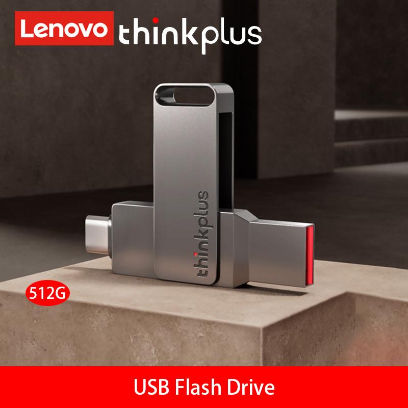 Флэш-накопитель Lenovo-USB Type-C Dual USB A Plus USB C OTG для Android-смартфонов, планшетов и ноутбуков 2-в-1 MU110