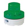 NU-BG Battery-Operated LED Rotating Light, Nico UFO, Automatic Nighttime Illumination, Green, 12086
