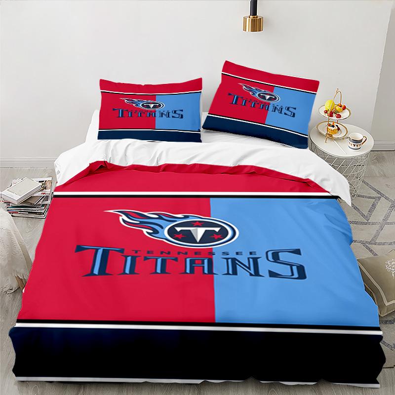 Tennessee Logo Art Bedding Set 3pcs, High Quality Bedding Set Including 1pc Duvet Cover And 2pcs Pillowcases for Bedroom, Dormitory Gift