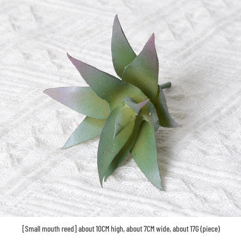 Mini Flocking Artificial Succulent Bonsai for DIY Wall Decor