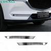 Для Mazda CX-5 2017-20 Хромированная серебристая накладка бампера передней противотуманной фары 2 шт.