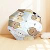 Adorable Cartoon Animal Print Automatic Opening/Closing Umbrella with Foldable Design, Iron Frame, Suitable for Fans, Travel, Daily Use, Gif
