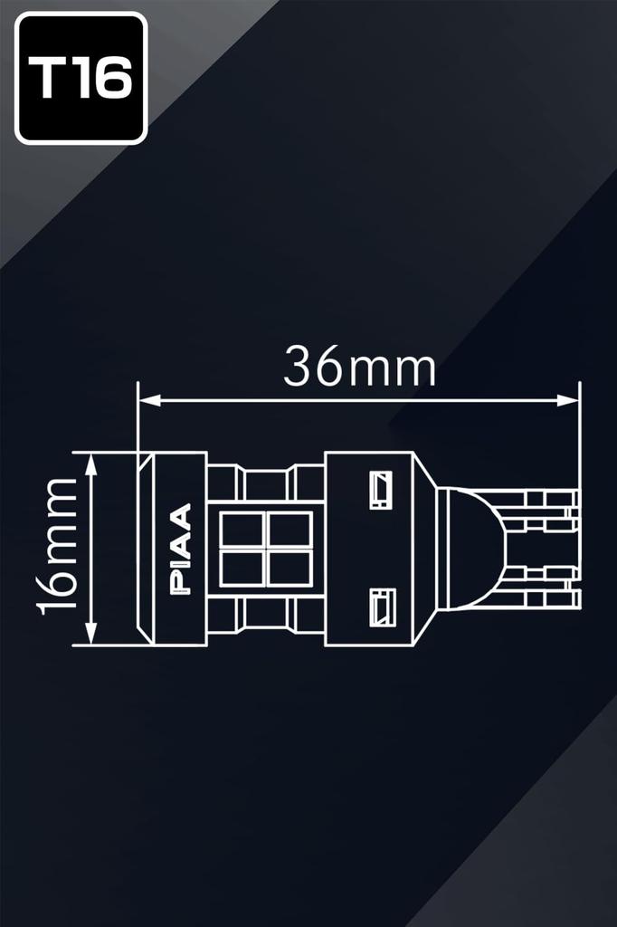 PIAA LEW127 Светодиодный фонарь заднего хода Техосмотр Постоянный ток Интерактивное управление Всенаправленный 1 лампа Лампа, Сверхвысокая яркость, 6600K,