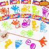 10Pcs Stretchable Climbing Spider Web Elastic Sticky Hand Novelty Toys for Kids Halloween Birthday Party Decorations Gifts