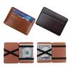 Quality Leather Magic Wallets Fashion Small Men Money Clips Card Purse Thin Cash Holder 3 Colors