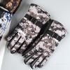 Fingers Thickened Fleece Warm Camouflage Gloves Outdoor Riding Driving Motorcycle Cold Protection Men's Winter Cotton Gloves