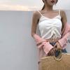 FINETOO Модные женские топы-камисоль на завязках, конфетных цветов, без рукавов, удобные майки, мягкий топ для женщин, уличная одежда, камисоль 2022