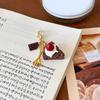 Нежный подвеска-брелок для телефона в виде имитации еды, брелок-кофейный торт, пластиковая игрушка, аксессуар для сумки, украшение для подарочных пакетов для женщин