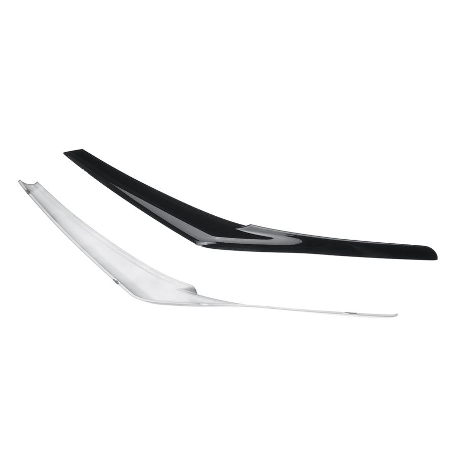 Для Toyota Camry 2018-2019 Глянцевый черный Накладки на фары Веки Накладки на веки Брови