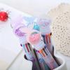 Back To School Season 5pcs 0.5mm Creative Butterfly Sequin Ten-color Ballpoint Pen Cute Pen Girly Heart Color Account Pen Office Stationery