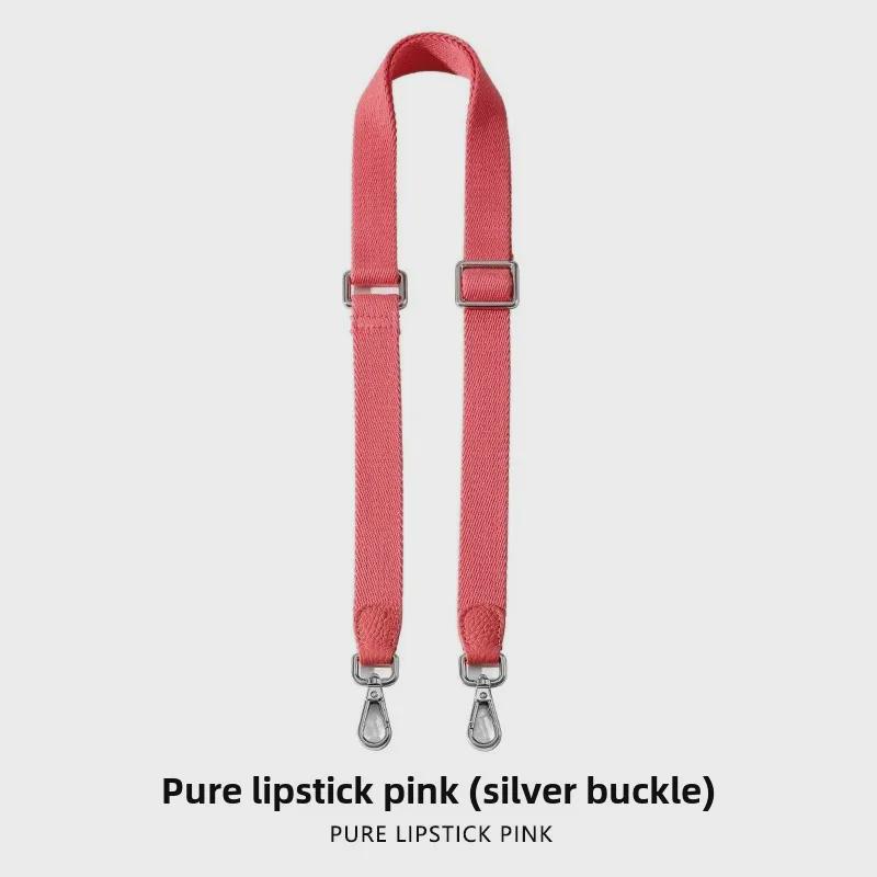 Adjustable 2.5cm Solid Color Canvas Crossbody Bag Strap Replacement