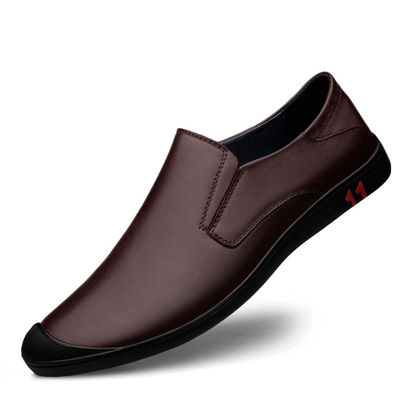 Модные мужские туфли без застежек, мужские мокасины, роскошные повседневные туфли из натуральной кожи, мужские мокасины для вождения, мягкие свадебные туфли для вечеринок