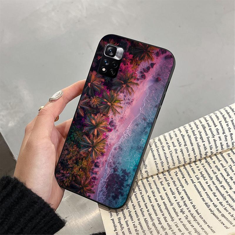 Чехол для телефона для Xiaomi Poco C71 15T 14T Pro Redmi note 15 14 14 13 Pro Redmi A5 15C 13C Пальма Морской пляж
