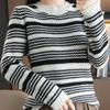 Women's Fashion Casual Fall Winter Long Sleeve O Neck Tops Women's Clothing Woolen Knitwear Sweaters