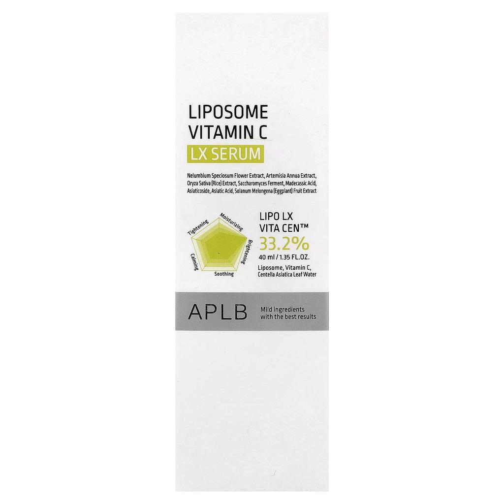 APLB, Liposomal Vitamin C LX Serum, 40ml (1.35 fl oz)