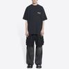Balenciaga Футболка для политической кампании Большой размер 'Вымытый черный' Мужская 641675TKVJ19034