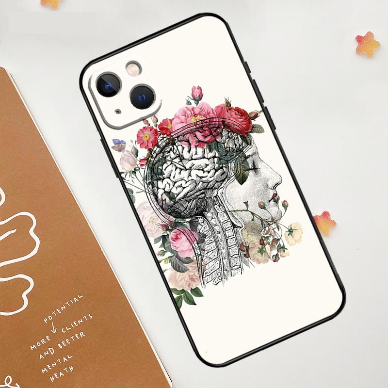 Анатомия Мозг Чехол Для iPhone 17 Pro Max 17 Air 16 15 14 13 12 11 Pro Max Plus Mini 16e Funda Чехол