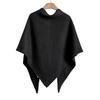 Women Shawl Wraps Solid Color Winter Neck Warm Knitted Cardigan Cape Imitation Wool Cashmere Shoulder Poncho Coat Shawl Scarf