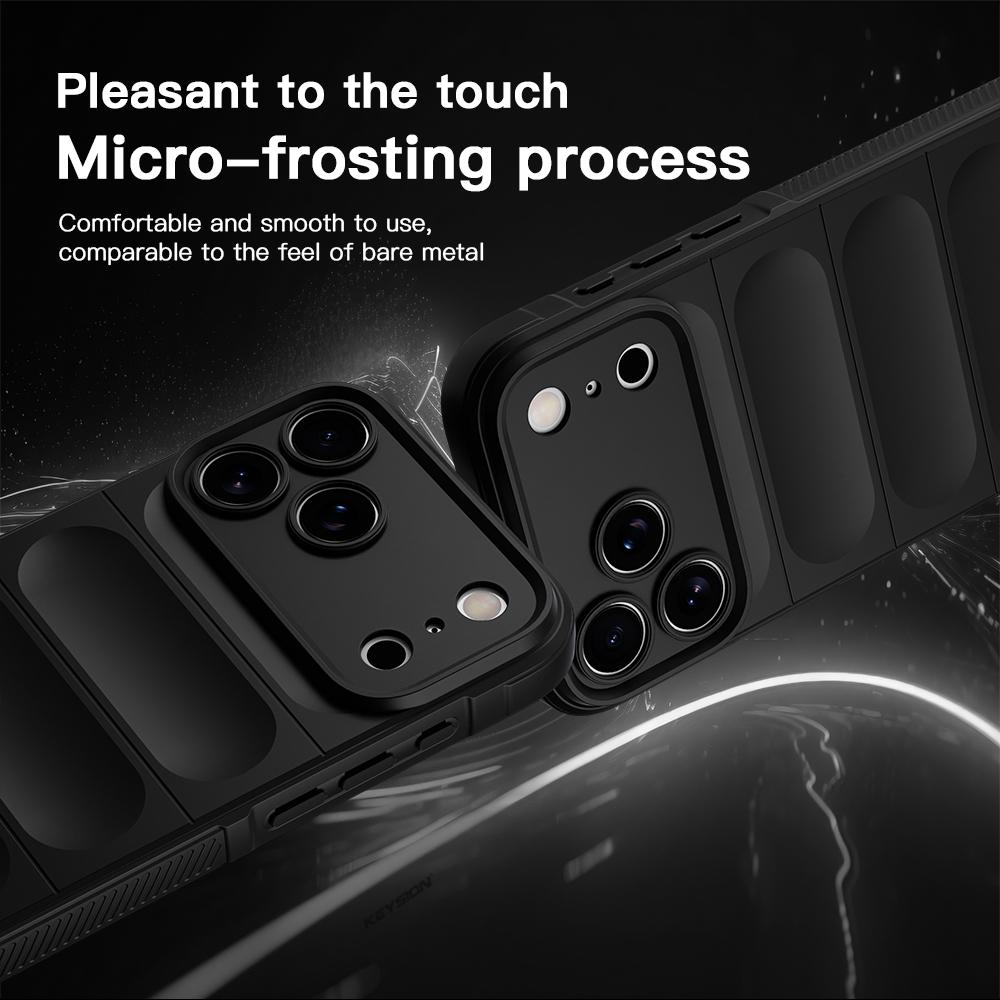 KEYSION Противоударный матовый чехол для телефона для iPhone 17 Pro Max 2025 Нескользящая мягкая силиконовая задняя крышка для телефона для iPhone 17 17 Air