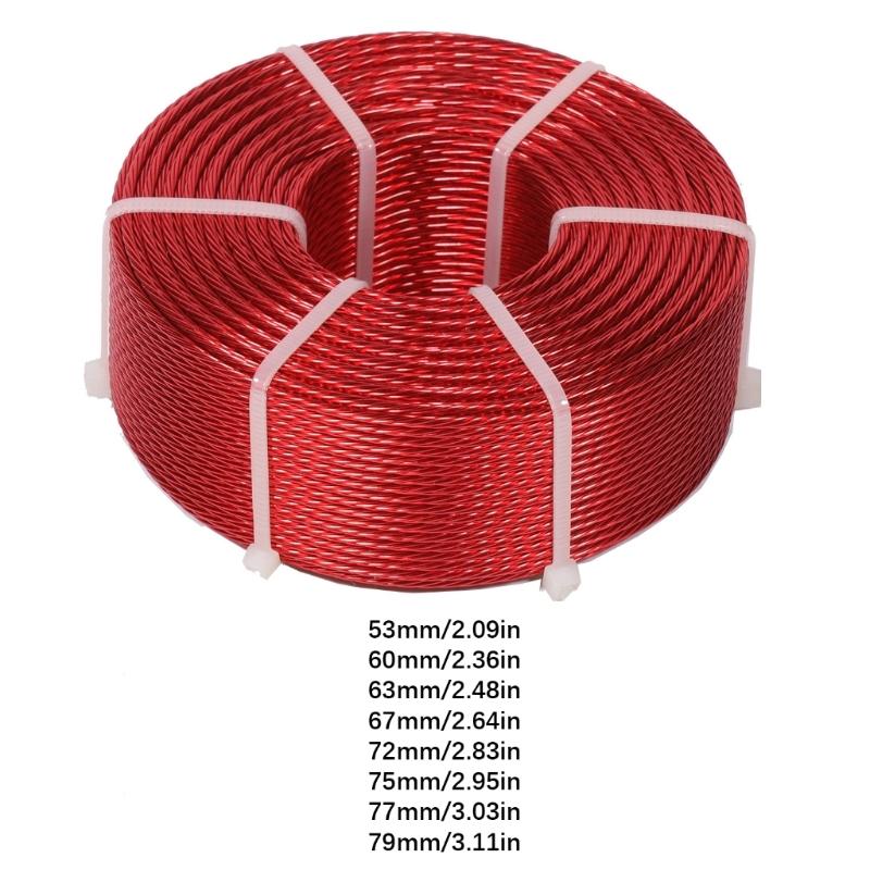 7Strand Wire Air Cores Inductors Copper Coils For HiFi Speaker Crossovers Inductors With 4N OFC Build 0.1mH 53mm-1.0mH 79mm