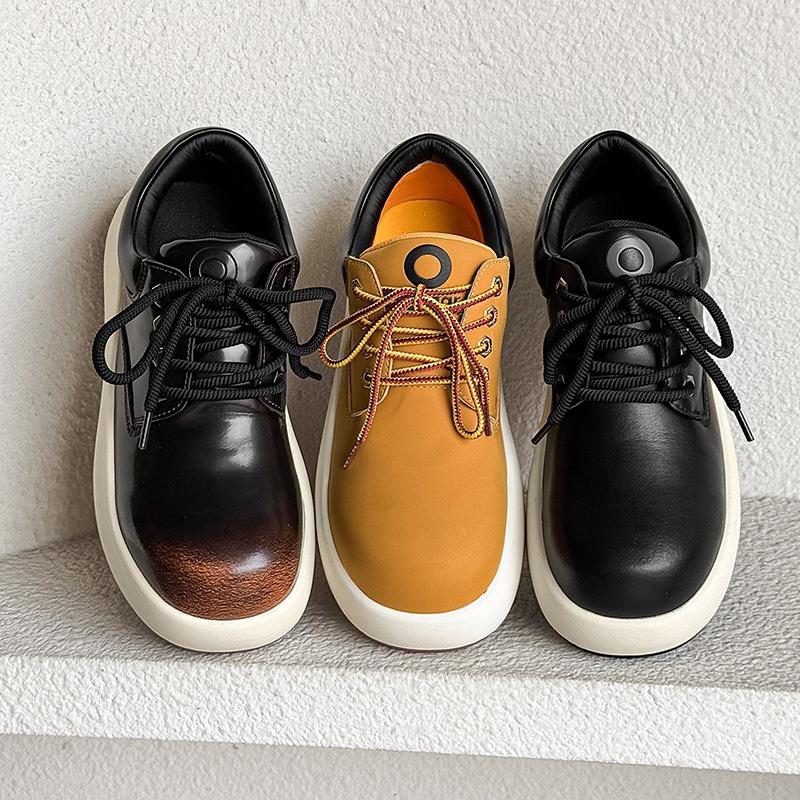 58123 Rhubarb Boots Men's and Women's Thick-soled Mountaineering Tooling Boots Martin Boots Thick-soled Big-head Shoes