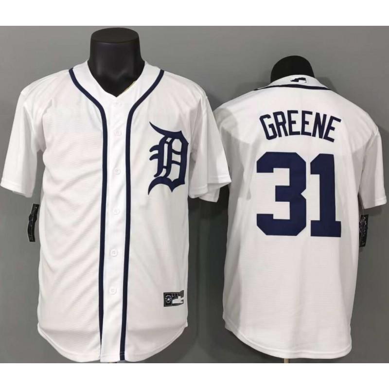 Detroit Tigers Mens Embroidered Fan Jersey 29 Greene Baseball Uniform Shirt