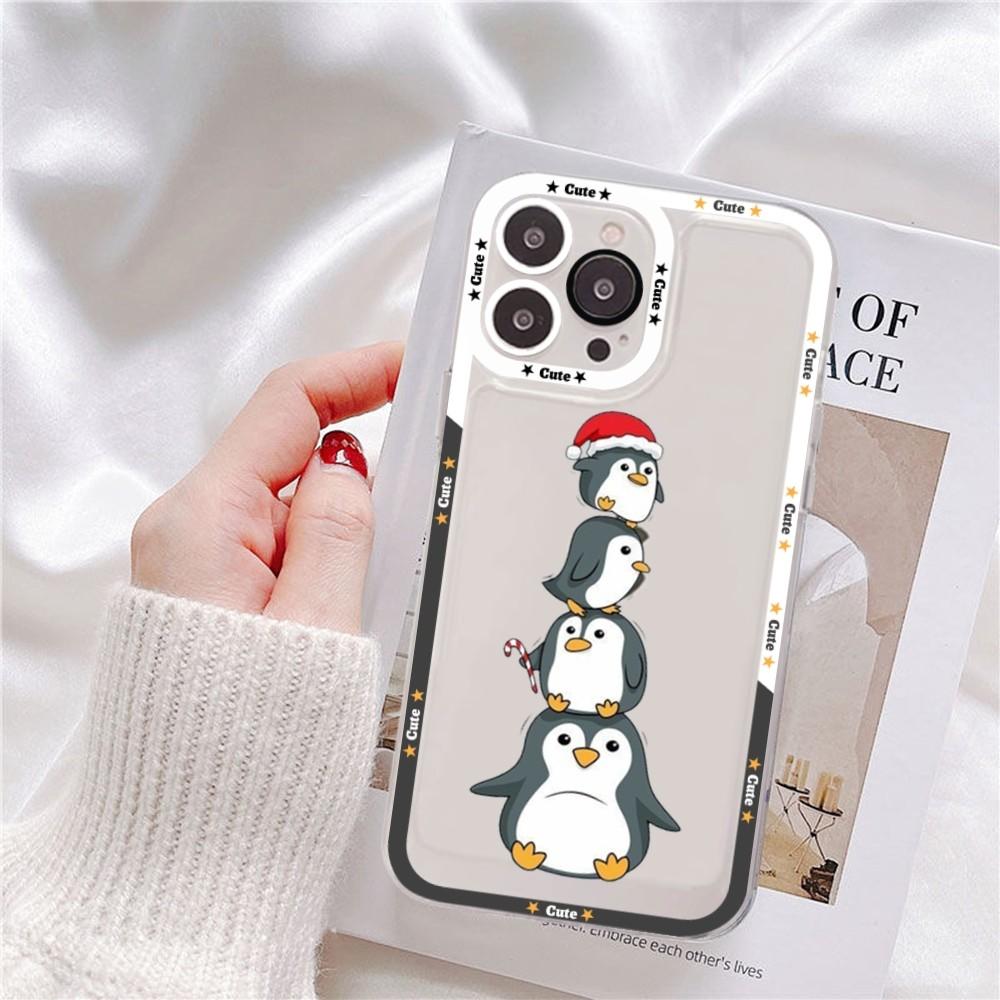 Cute Cartoon Penguin Phone Case For Redmi 7 8 9 A For Redmi Note 5 7 8 9 10 11 Pro Max 4G 5G Funfas