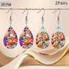 Ocean Style Colorful Conch Starfish PU Leather Earrings Holiday Gifts for Friends Party Fashion Accessories Elegant Earrings Party Earrings