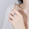 925 Sterling Silver Ring Zircon Water Drop Wedding Jewelry Rings Engagement For Women Girls Jz003