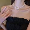 2025 Pearl Bow Clavicle Necklace: Elegant & Trendy Women's Choker