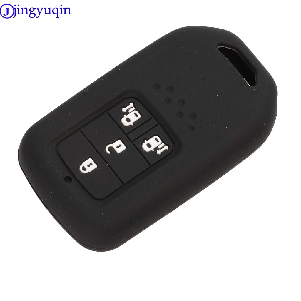 Jingyuqin Remote 4Buttons Car Key Case Silicone For Honda 2016 2017 CRV Pilot Accord Civic Fit Freed Keyless Smart Key