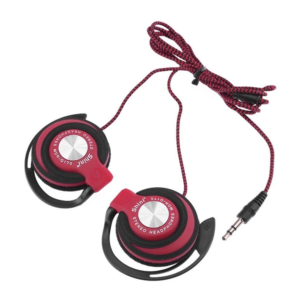 HIFI Stereo for Phones/MP3/MP4 3.5mm Plug Bass Headset Wired Headphones Ear Hanging Wired Earphone