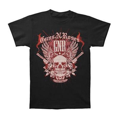 Черная футболка унисекс Guns N Roses Destruction Skull