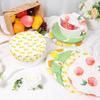 6Pcs Cotton Bowl Covers 3 Sizes Reusable Elastic Cloth Food Storage Bowl Covers for Kitchen Preservation Food Leftover