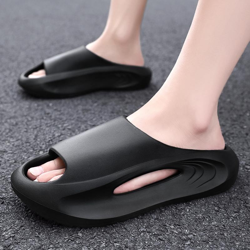FashionMen Slippers 2024 New Slides Summer Sandals Men Outside Women Fashion Casual Beach Lover Breathable Shoes Men Home Slippers
