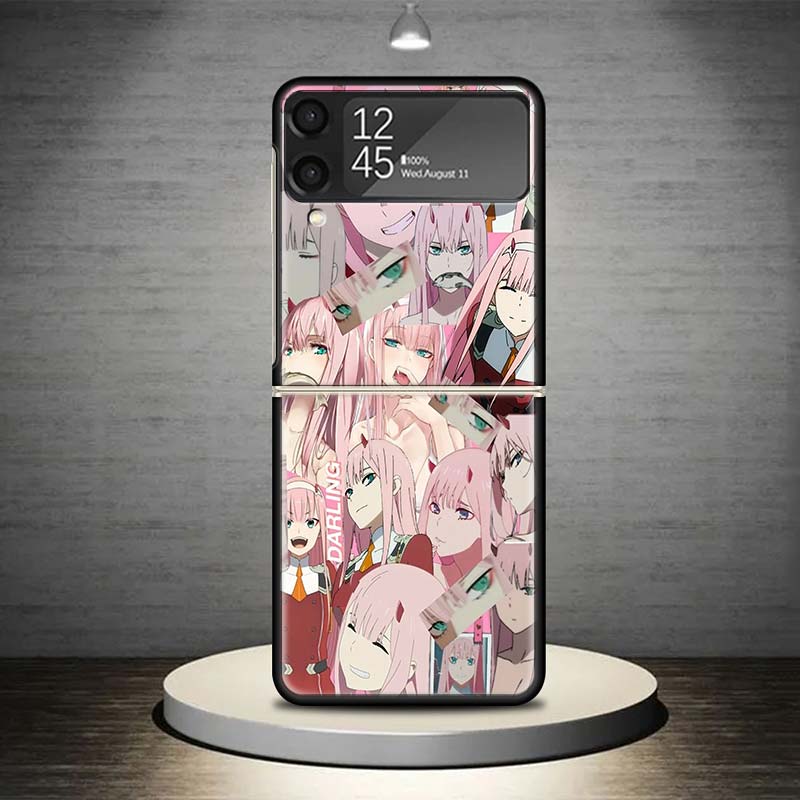Чехол для телефона с аниме Darling In The FranXX для Samsung Galaxy Z Flip 7 6 5 4 3 5G Ударопрочный чехол Z Flip7 Flip6 ZFlip5 Flip3 Flip4