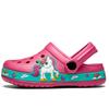 TWINFLAMES New Kids Unicorn Dinosaur Garden Shoes Beach Flat Sandals Slippers Child Sandals Anti Skid Slipper Summer Hole Shoes
