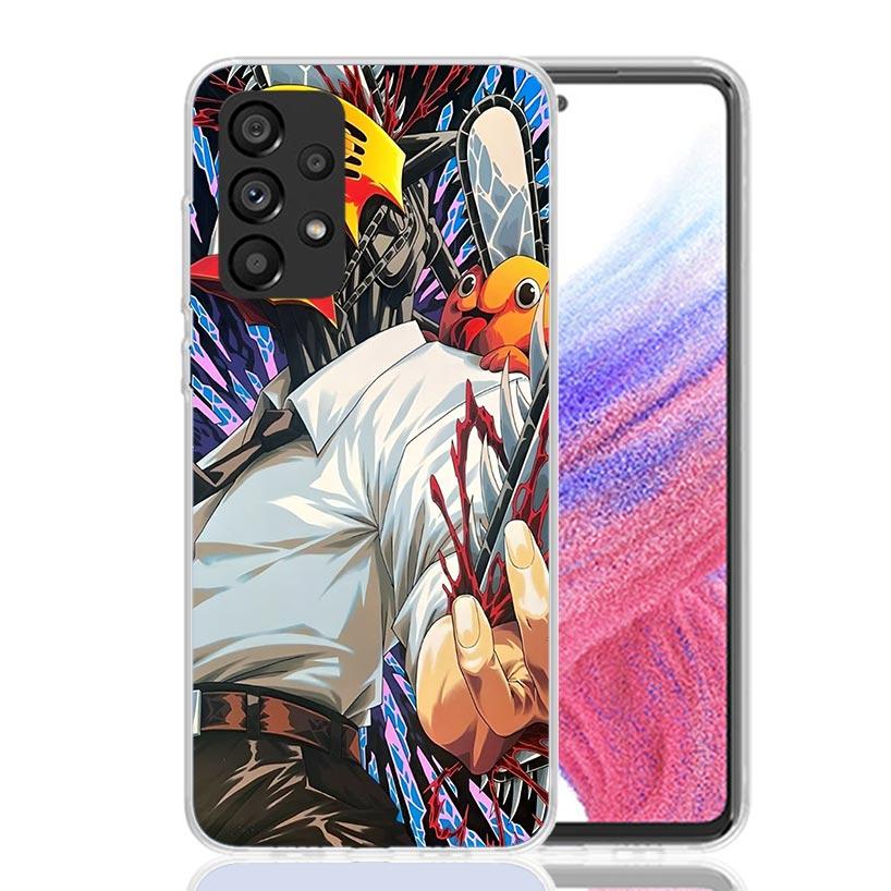 Чехол для телефона C-Chainsaw Man Denji для Samsung Galaxy A52 A32 A22 A12 A02S A50S A30S A51 A31 AA71 Note 20 Ultra 10 S10 Plus Galaxy