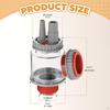 Kitchen Sink Adapter for Wash Basin Drainer Multi Way Easy to Install Clear Sewer Branch Drainage
