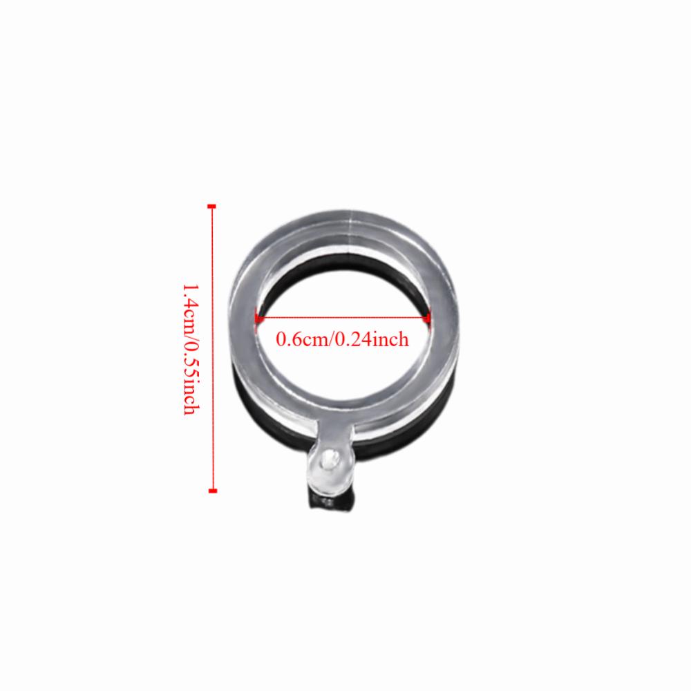 100PCS Inner 6mm Fishing Pellet Bands Elastic Bait Bands Fishing Lure Band Lure Accessories