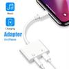 Адаптер-разветвитель 2 в 1 на 3,5 мм Jack для аудио и зарядки для iPhone X XS 11 12 13 14 Pro Max XR Разъем для наушников Аудиокабель Разветвитель 3