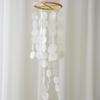 Shell Pieces Wind Chimes Craft with Hanging Strings 4.7x17.7inch for Balcony Decor