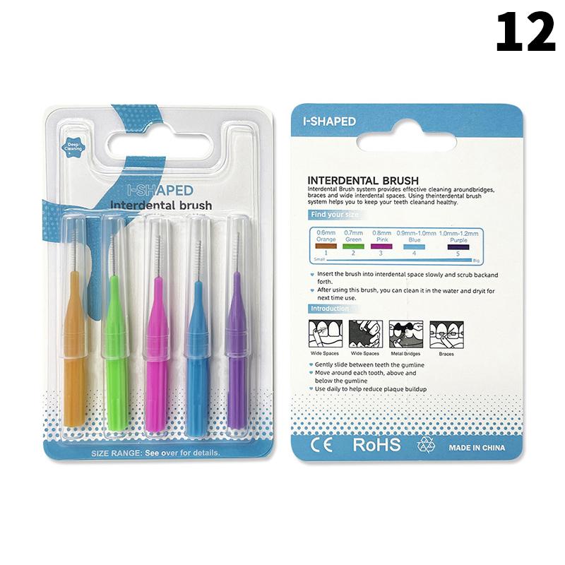 Межзубные щетки для зубов Гигиена полости рта Зубная нить Головка L/I формы Инструмент для чистки зубов для брекетов Зубочистка