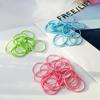 100Pcs High Elastic Hair Rope Basic Simple Colored Scrunchies for Women Elasticity Hair Loops Fashion Hair Accessories