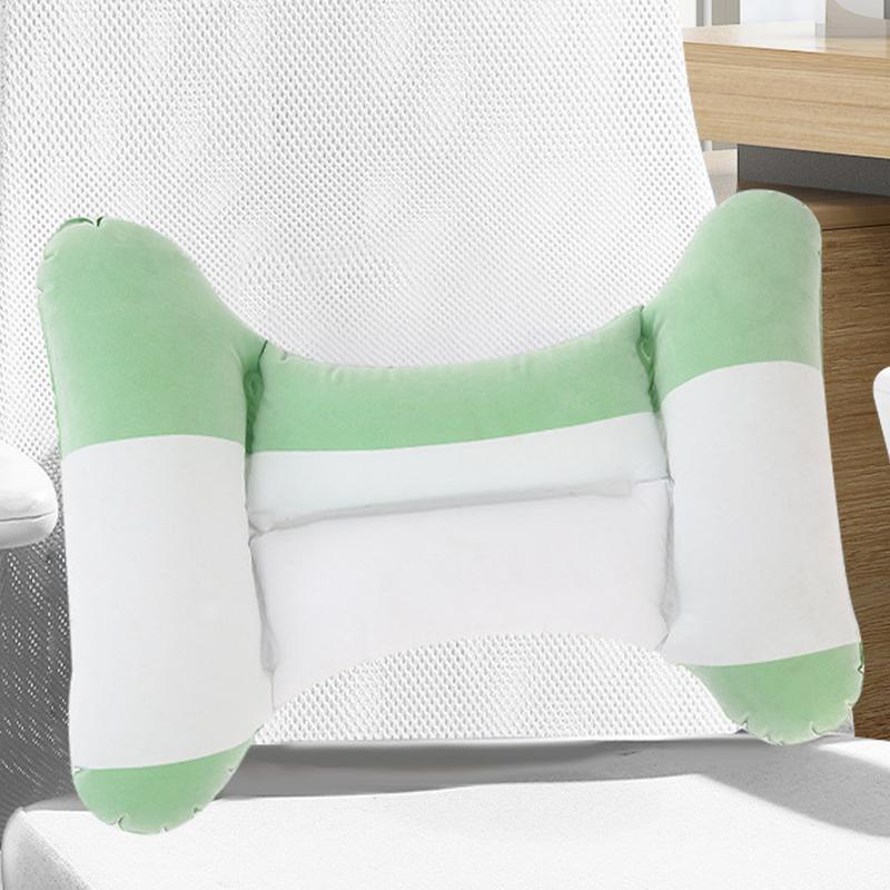 Подушка для поясницы в форме буквы H, надувная подушка для поддержки, дорожная подушка, портативная, легкая, поддерживающая спину, подушка для спины для автомобиля и